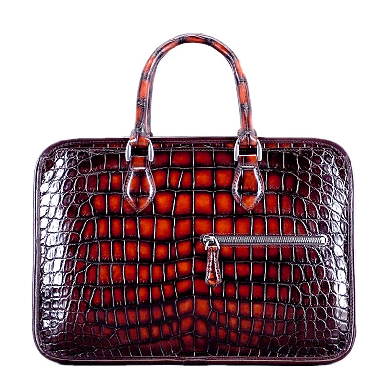 The Dominion Briefcase — Vascari Luxury Crocodile Business Bag