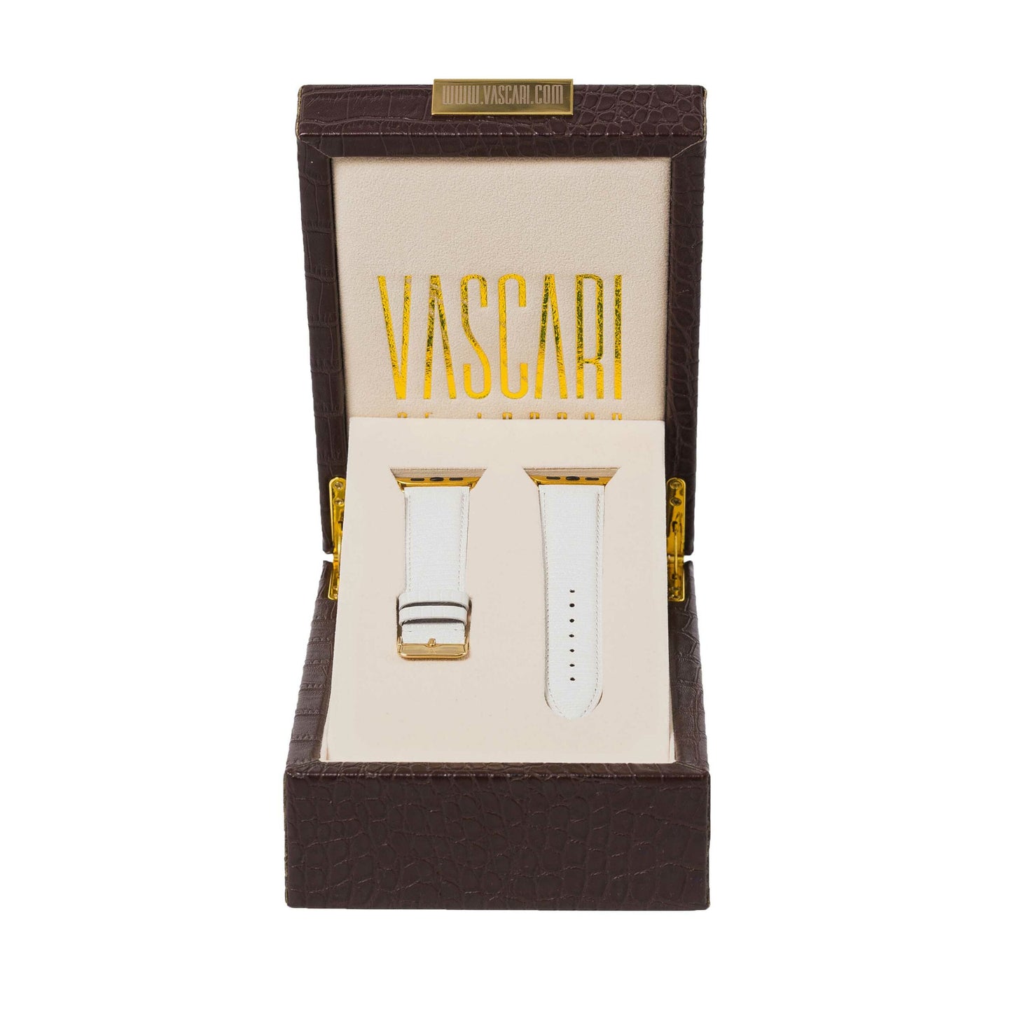 The Bloomsbury Lizard Apple Watch Strap In Vascari Box