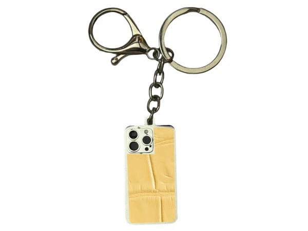 Beige Crocodile Keyring