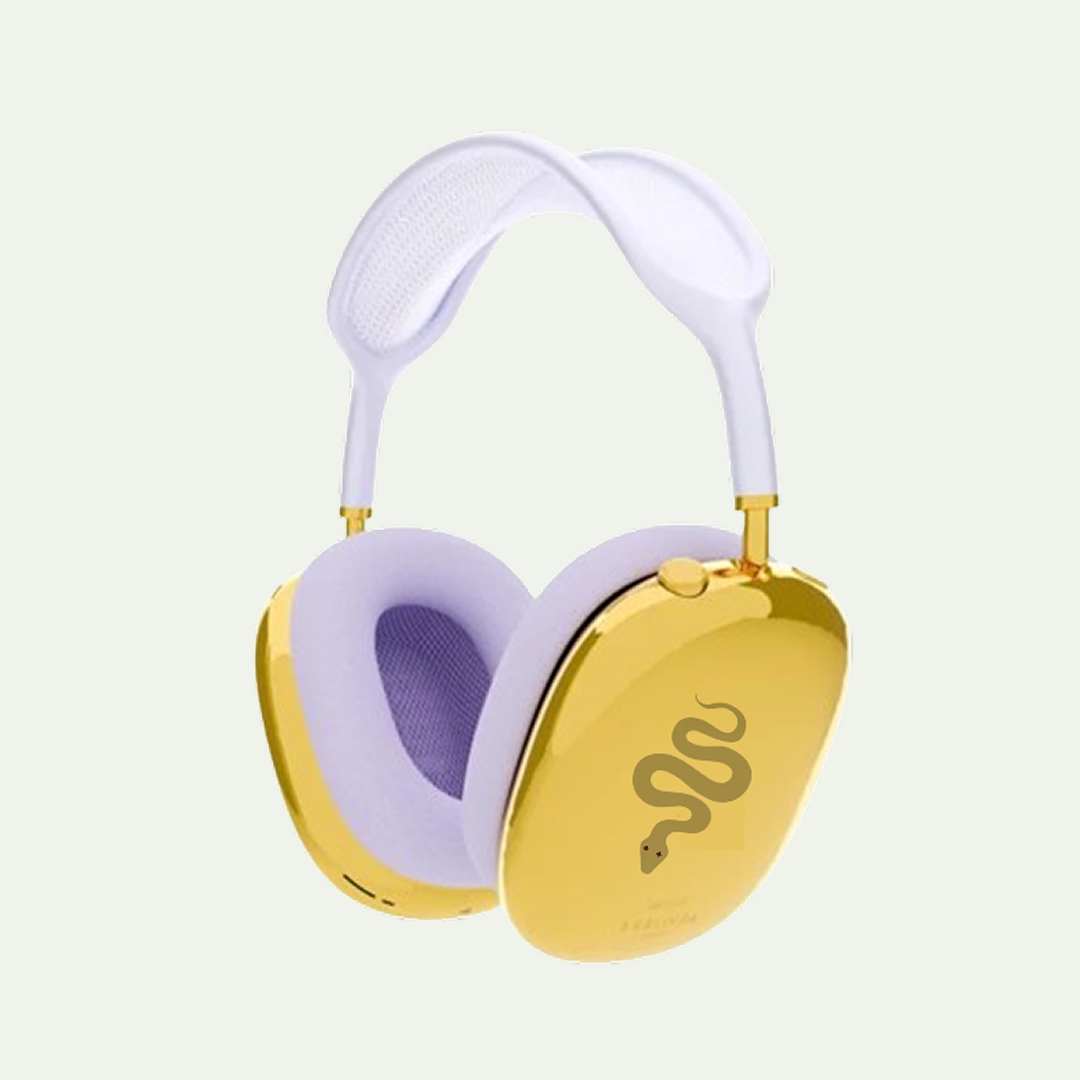 Purple Apple Airpod Max Gold Plated Edition