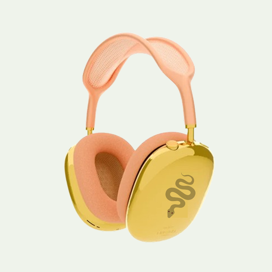 Orange Apple Airpod Max Gold Plated Edition