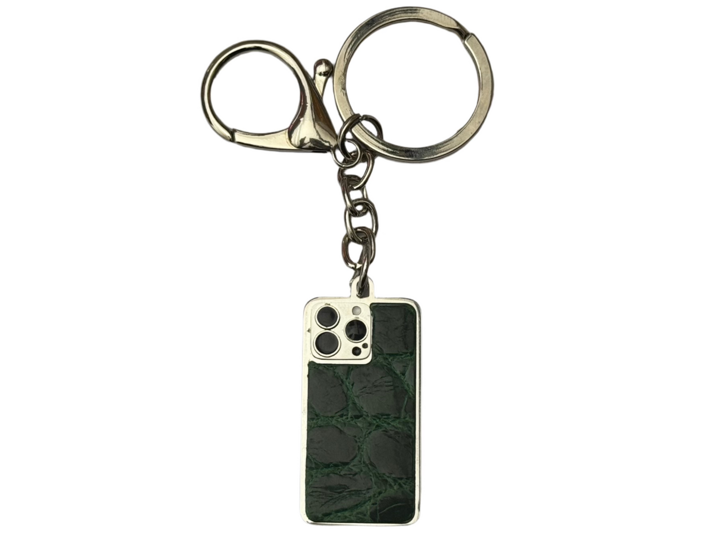 Emerald green Crocodile Keyring