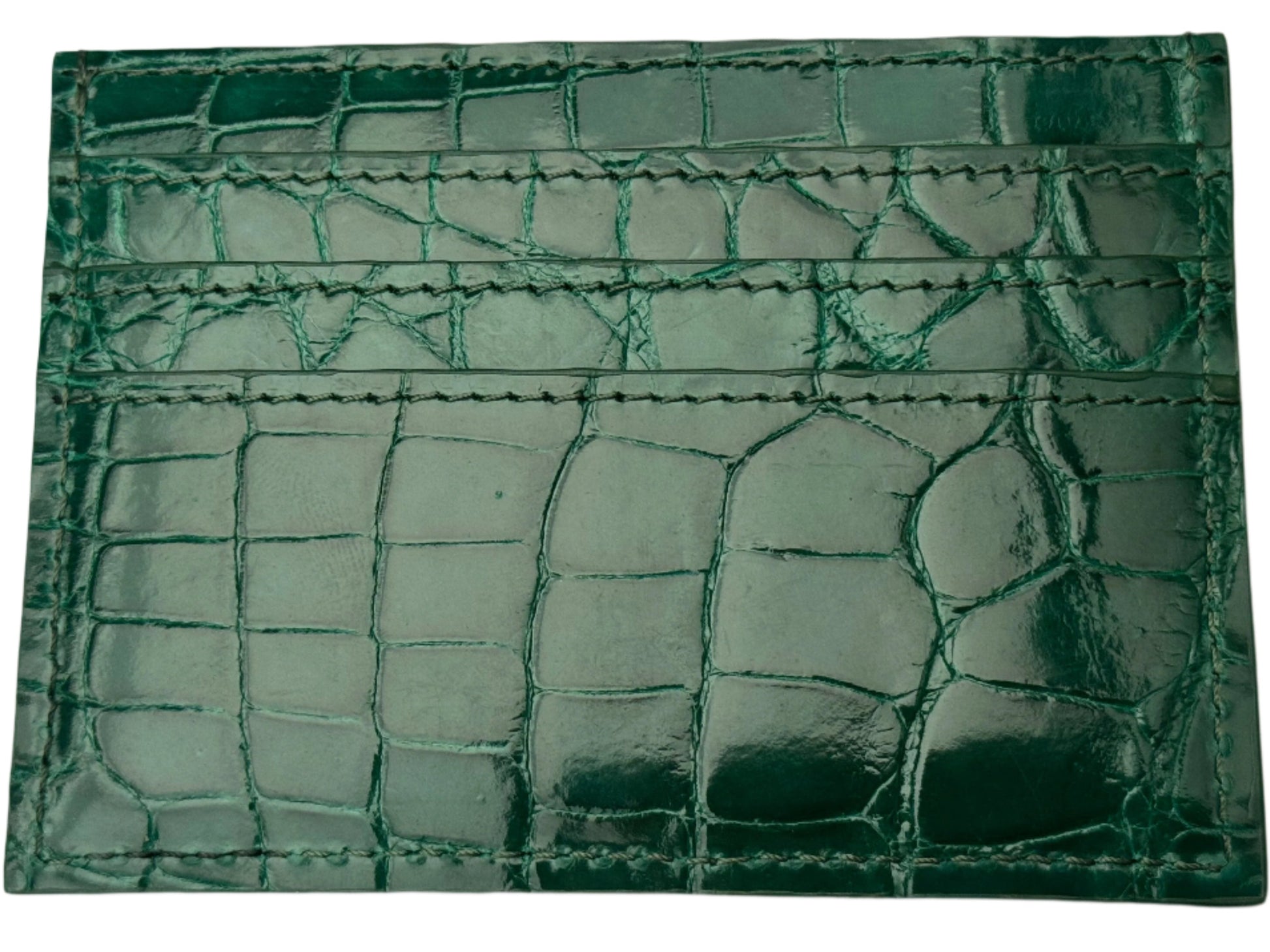 Emerald Green Leather Cardholder