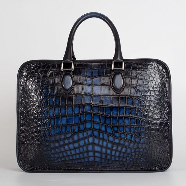 The Dominion Briefcase — Vascari Luxury Crocodile Business Bag