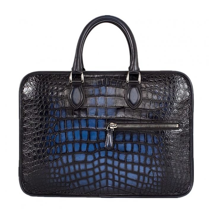 The Dominion Briefcase — Vascari Luxury Crocodile Business Bag