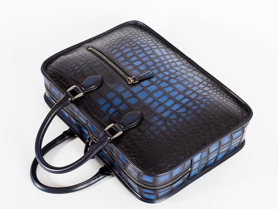The Dominion Briefcase — Vascari Luxury Crocodile Business Bag