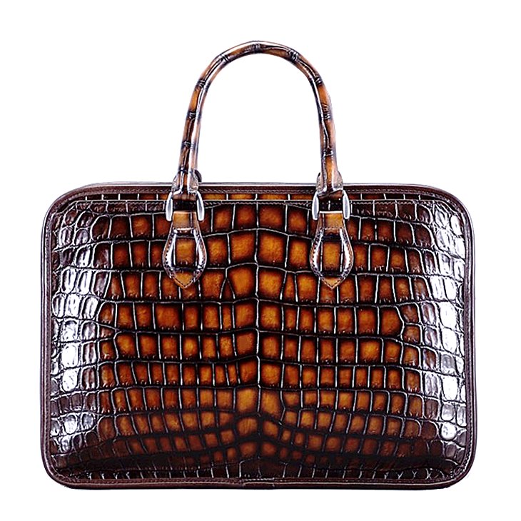 The Dominion Briefcase — Vascari Luxury Crocodile Business Bag