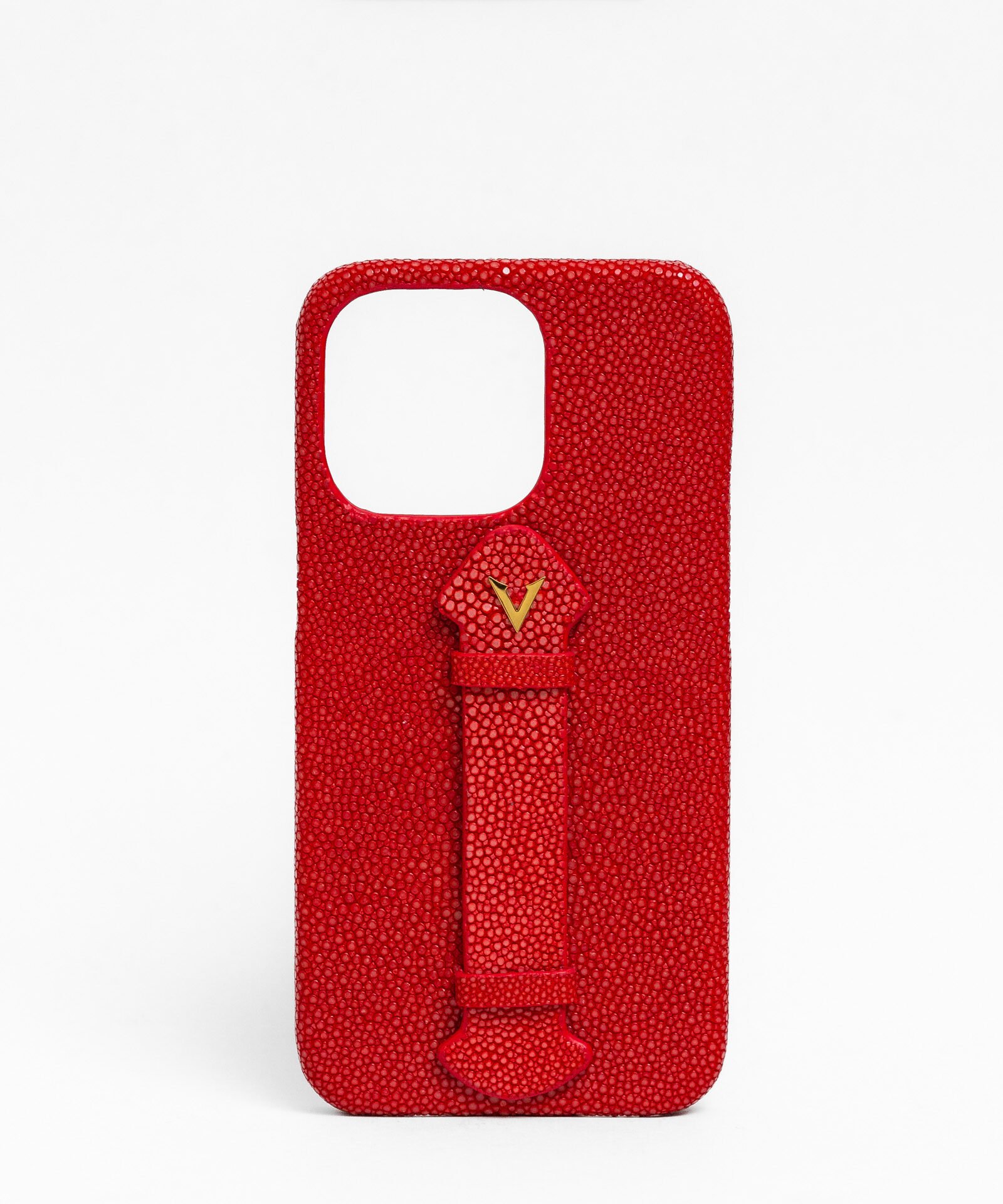 Red Stingray Leather Finger holder Case