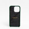 Vascari Green Calf Leather Finger Holder phone case