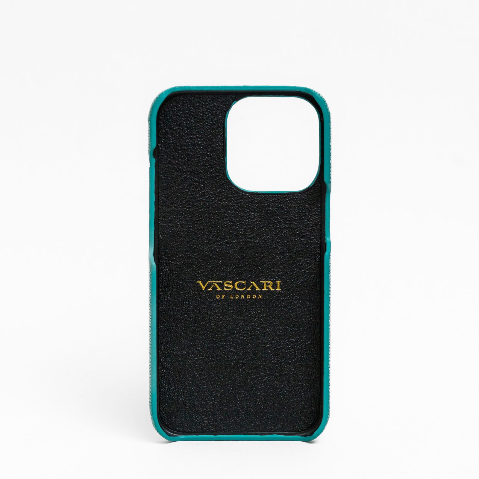 Vascari Turquoise Stingray finger holder Leather Case