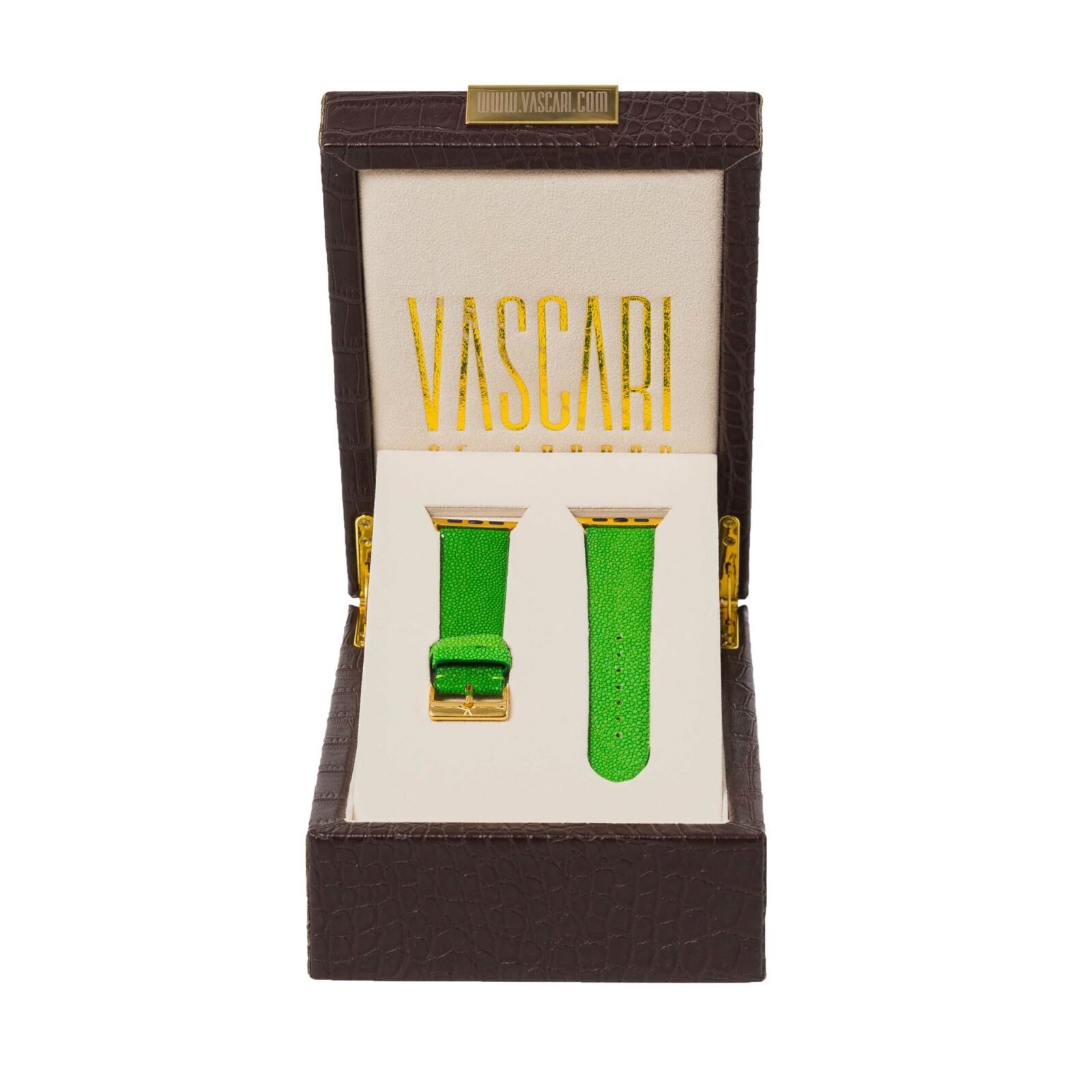 Green stingray apple watch strap Vascari